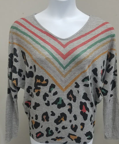 Chevron and Leopard Top