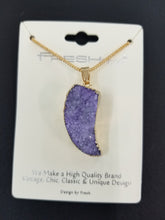 Load image into Gallery viewer, Druzy Horn Stone Pendant Necklace