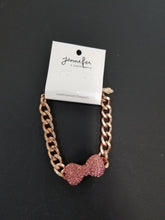 Load image into Gallery viewer, Gem Bow Pave Chain Bracelet