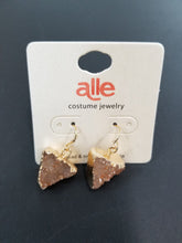 Load image into Gallery viewer, Shape Drop Druzy Stone Dangle Earrings