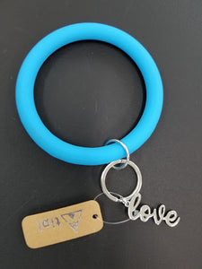Rubber Ring LOVE Keychain