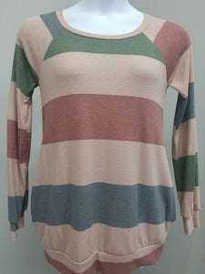 Color Block Knit Top