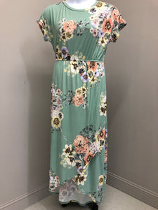 Cora Mint Maxi Dress