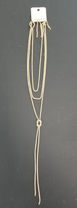 Elongated Multi-Chain Necklace Set